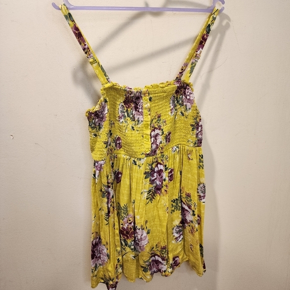 TORRID Plus Size Floral Babydoll Cami Elastic Strappy Top size 1 - Picture 5 of 14